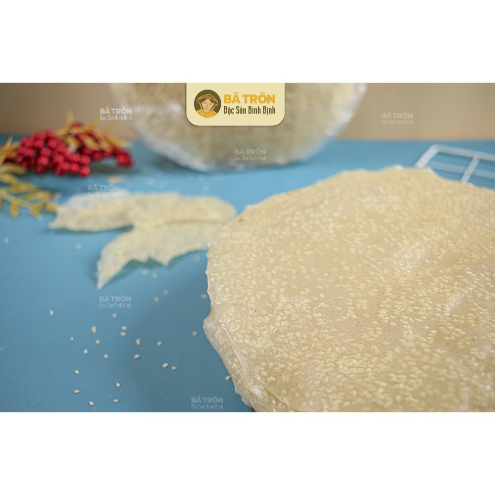 [Nguyên Gốc Bình Định]_Bánh Tráng Mè Trắng Nướng_DÀY THƠM MÈ