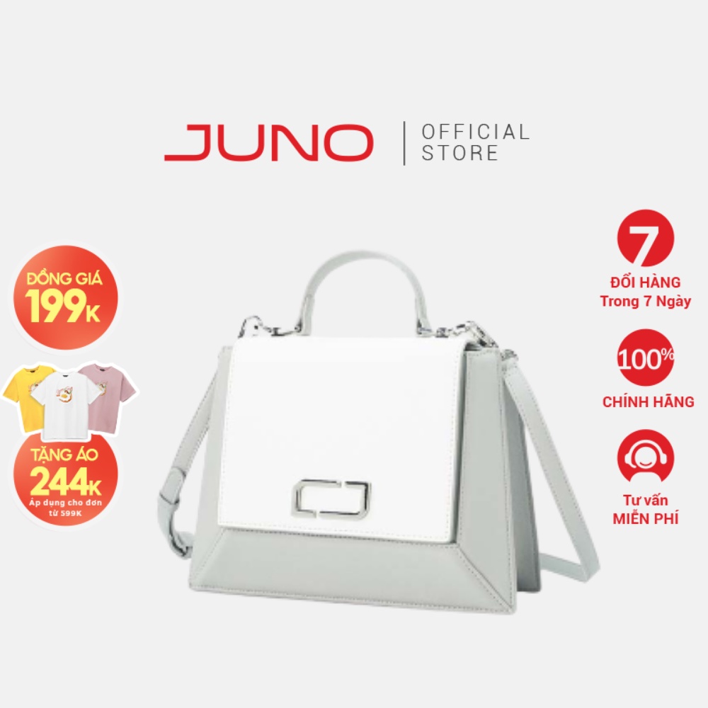 Túi Xách Nữ Thời Trang JUNO Cỡ Trung Thân Xếp Khối TXT234