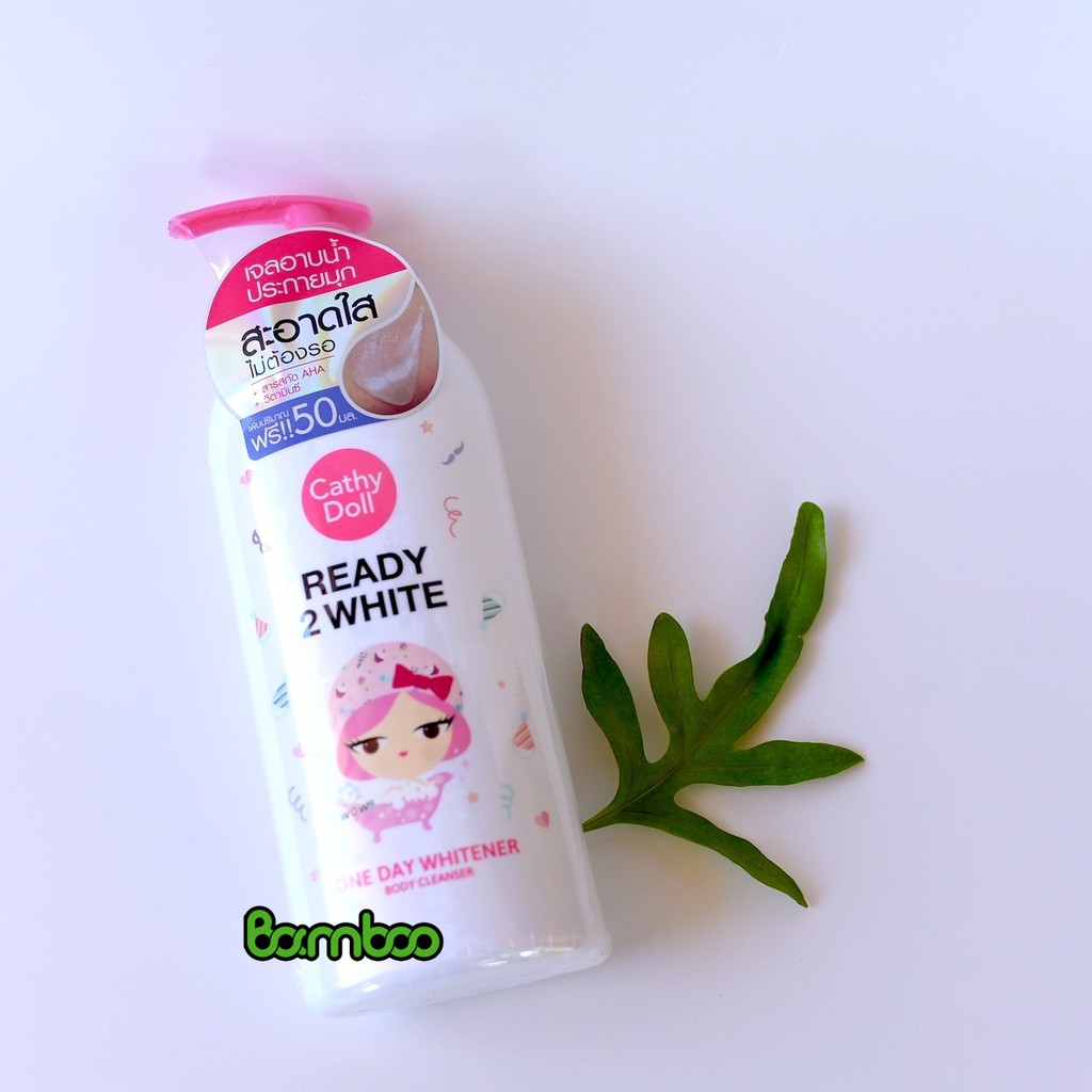 Sữa tắm trắng da Ready 2 white one day whitener Cathy Doll 500ml Thái Lan