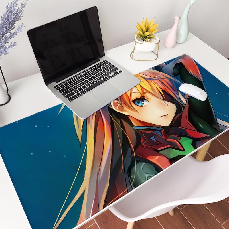Neon genesis Miếng Lót Chuột Và Bàn Phím Máy Tính Bằng eva Cỡ Lớn Tùy Chỉnh ayanami asuka