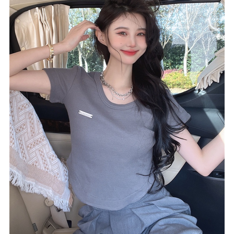 Áo Thun Tay Ngắn Dáng Ôm Thời Trang Mùa Hè Dành Cho Nữ