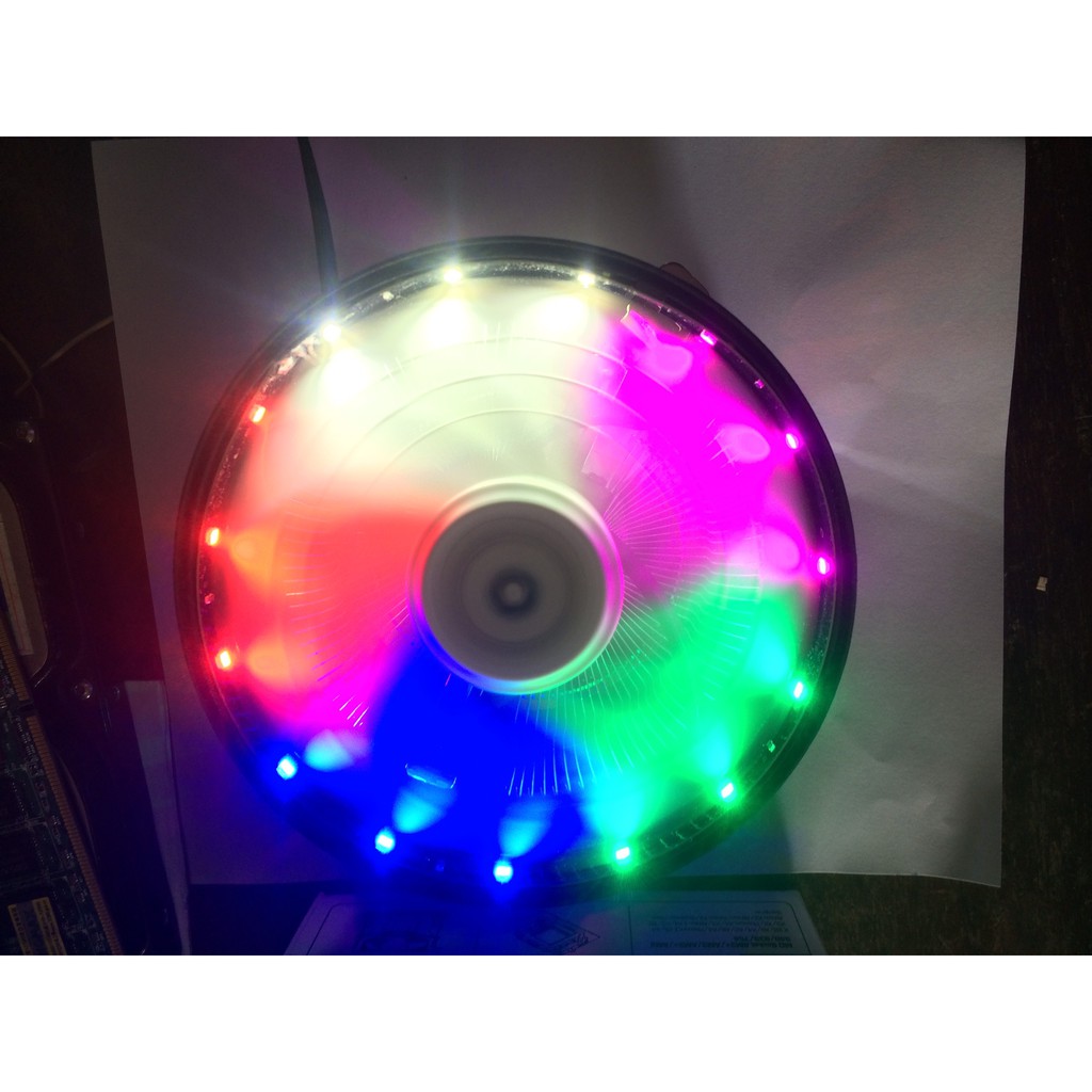 Fan CPU Led - Quạt tản nhiệt CPU Led Socket Intel/AMD - Fullbox + Keo tản nhiệt