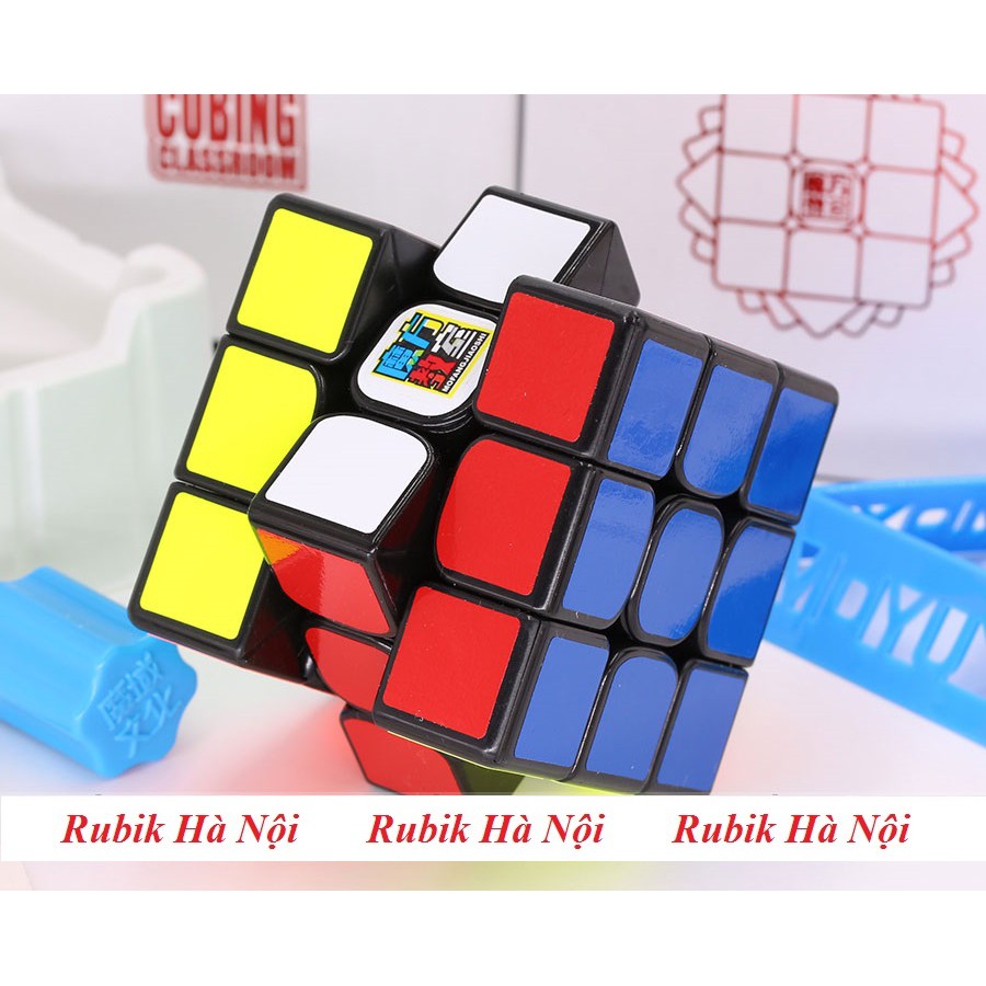Rubik 3x3. Mofang Jiaoshi MF3RS3 Đen/Trắng/Stickerless/Có Nam Châm
