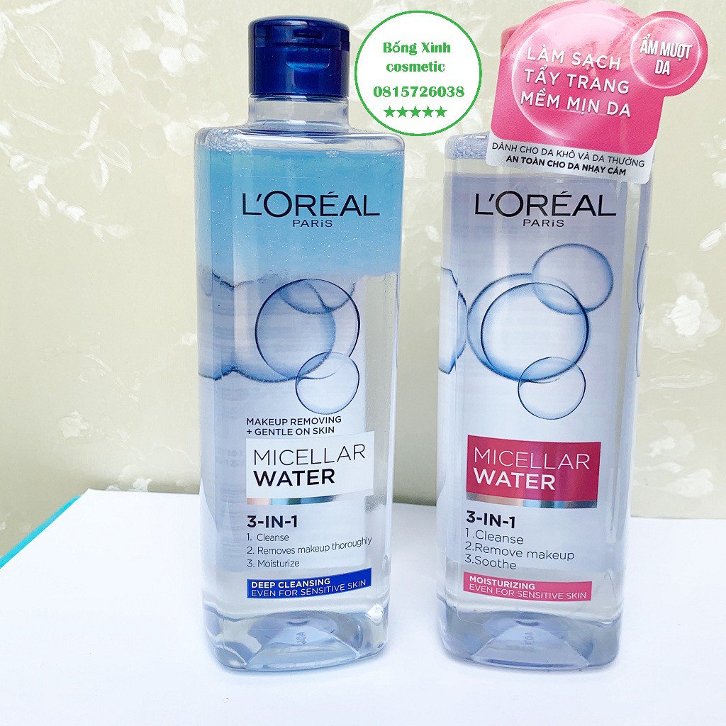 Nước tẩy trang Loreal - L'Oreal Paris 3-in-1 Micellar Water