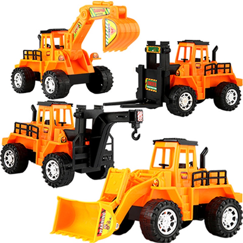 ô tô đồ chơi xây dựng, máy xúc, cần cẩu, xe móc, xe nâng chất liệu nhựa bền đẹp an toàn cho bé