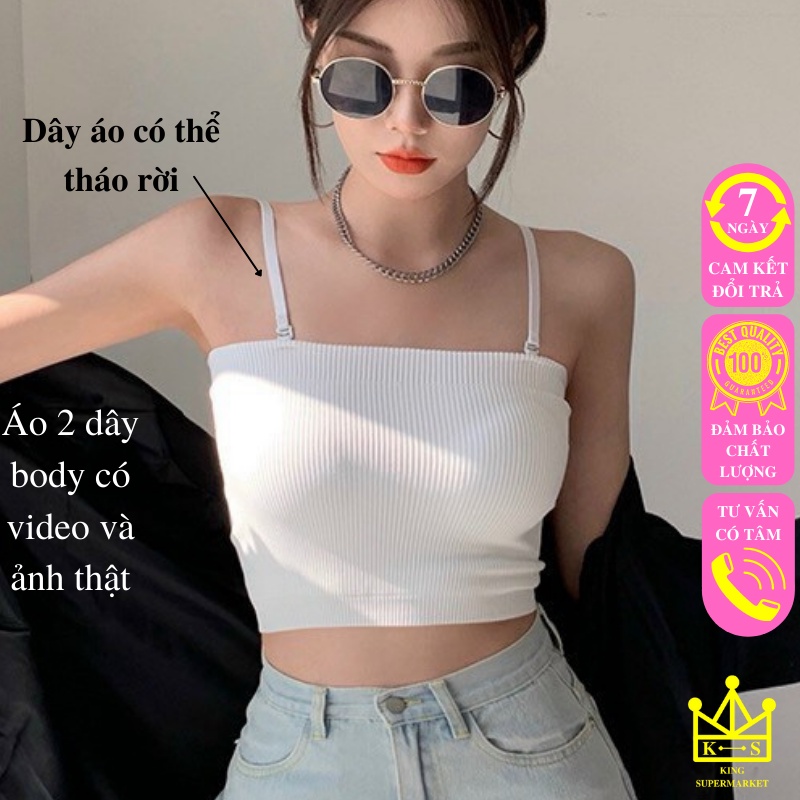 Áo ống có sẵn mút kiểu croptop áo bra quây xinh đa năng nhiều màu gym đi chơi đi biển đều đẹp | BigBuy360 - bigbuy360.vn