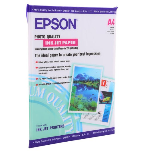 Giấy thuốc 2 mặt Epson A4 S041061 (mỏng) (100 tờ)