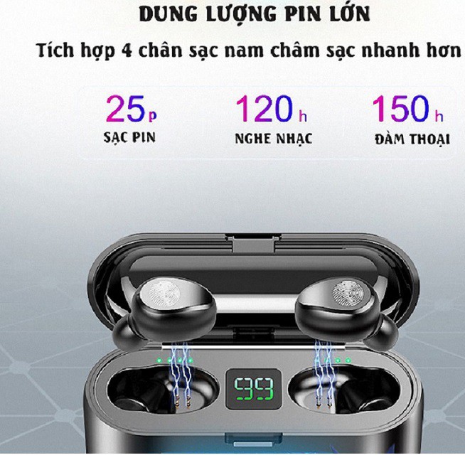 [BẢN QUỐC TẾ] Tai nghe Bluetooth True Wireless AMOI F9 - Tai nghe không dây Cảm Ứng Chống Nước Pin 280h | BigBuy360 - bigbuy360.vn
