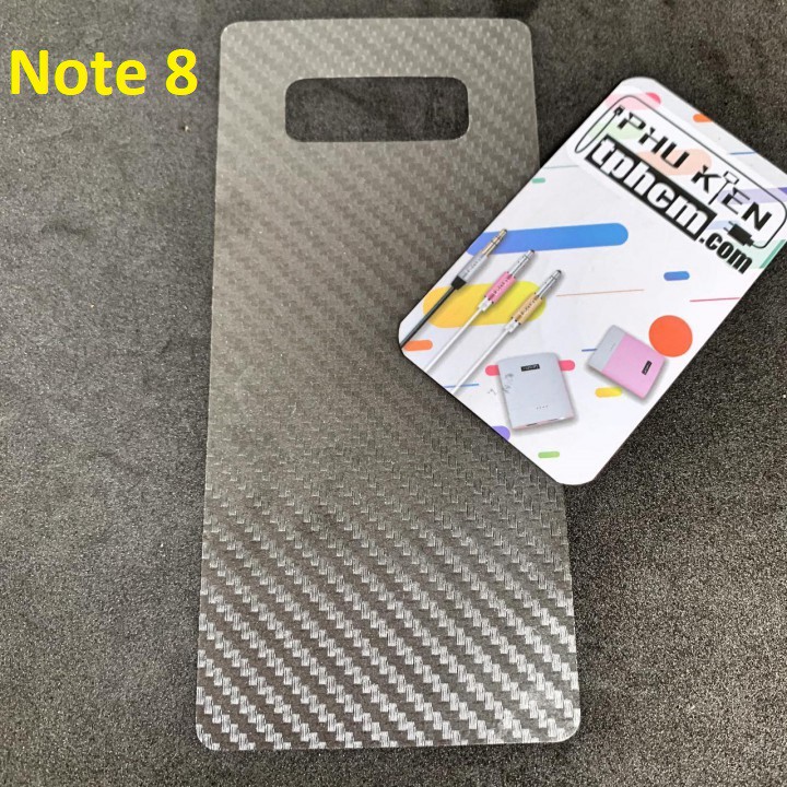 Dán mặt lưng Carbon Samsung Note 8
