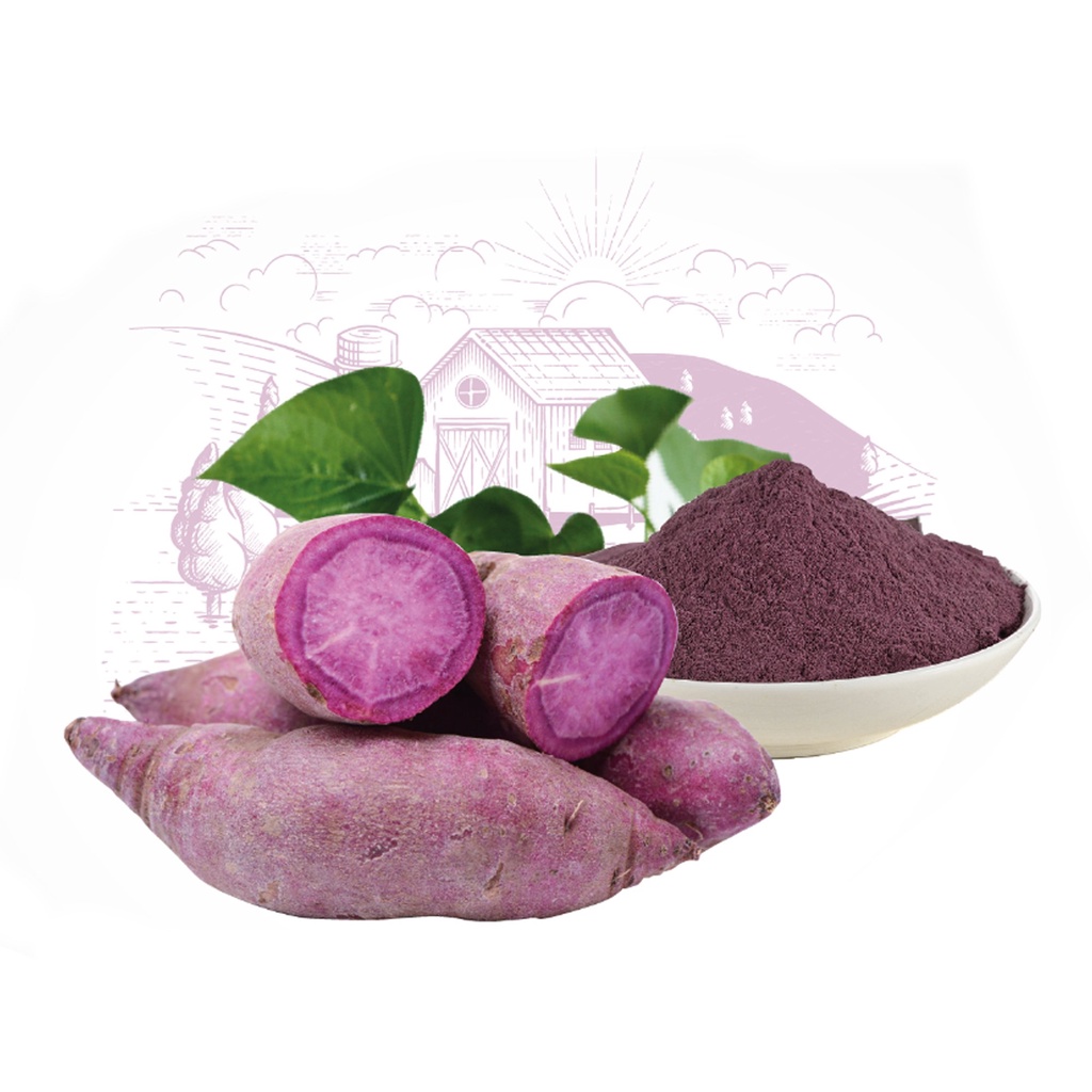 Bột Khoai Lang Tím Sấy Lạnh Nguyên Chất - Bột Tạo Màu Tự Nhiên Thực Phẩm Dùng Làm Bánh, Pha Trà Sữa, Nấu Chè