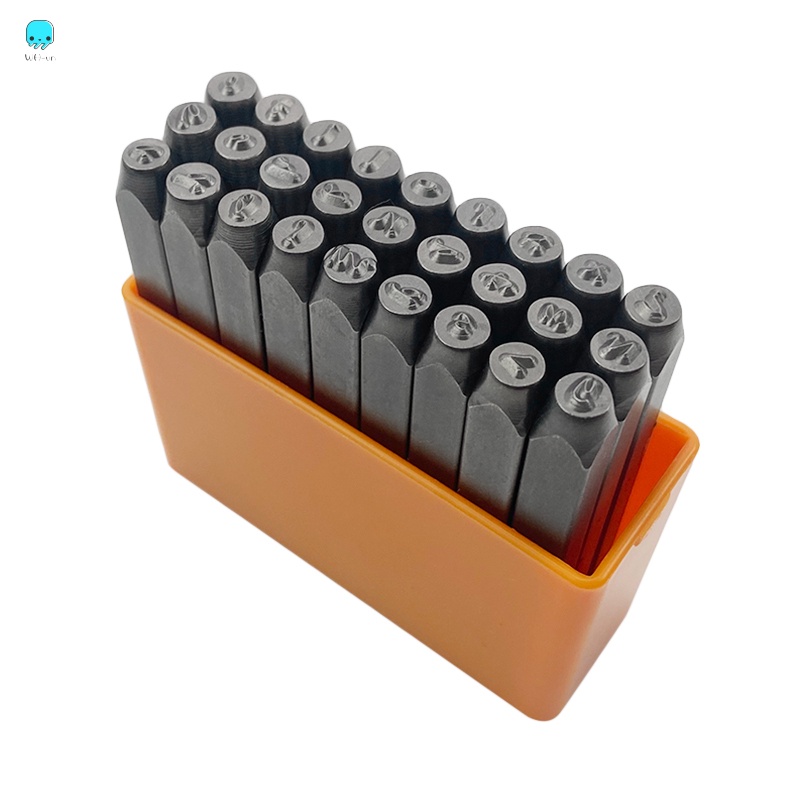 Bộ 27 Con Dấu Kim Loại Khắc Chữ Cái 3mm