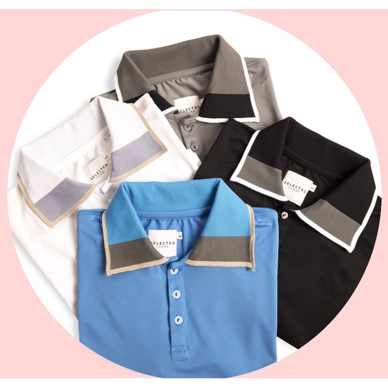 ANA12 - ÁO POLO NAM TRƠN CỔ PHỐI