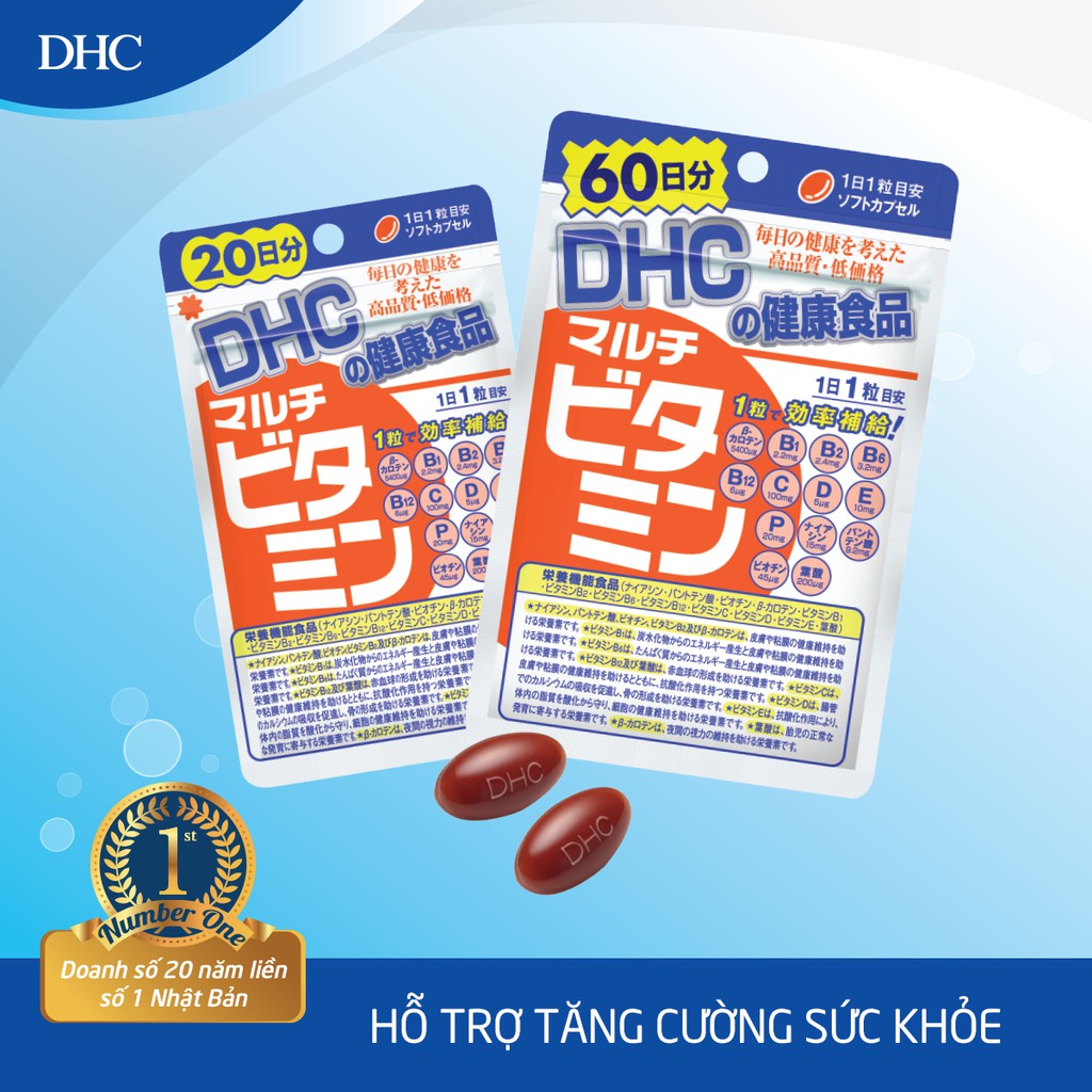 [Mã FMCGMALL giảm 8% Tối đa 40K đơn 250K] Viên uống DHC Nhật Bản Multi Vitamin Tổng Hợp 20v/gói và 60v/gói | BigBuy360 - bigbuy360.vn