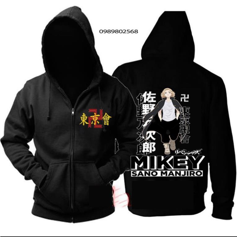 💥TOP 4🎁 BST ÁO HOODIE TOKYO REVENGERS MIKEY - MANJIRO - SANO DRAKEN ANIME 💖