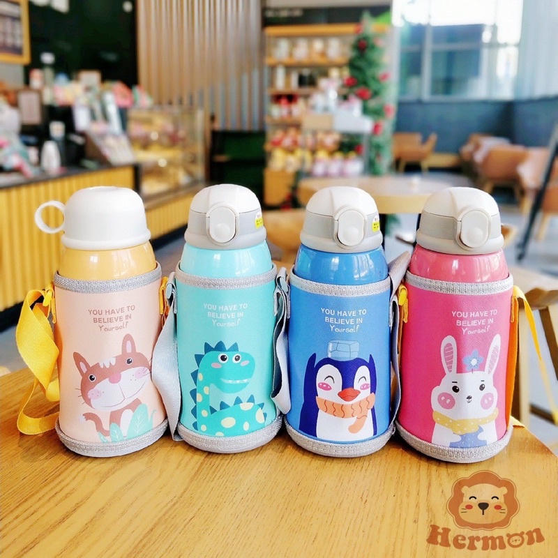 Bình giữ nhiệt Hermon 2 nắp kèm cốc cho bé