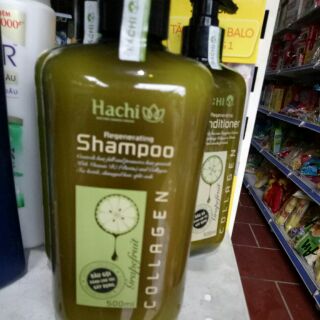 (SIÊU MƯỢT) DẦU GỘI THẢO DƯỢC HACHI 500ml