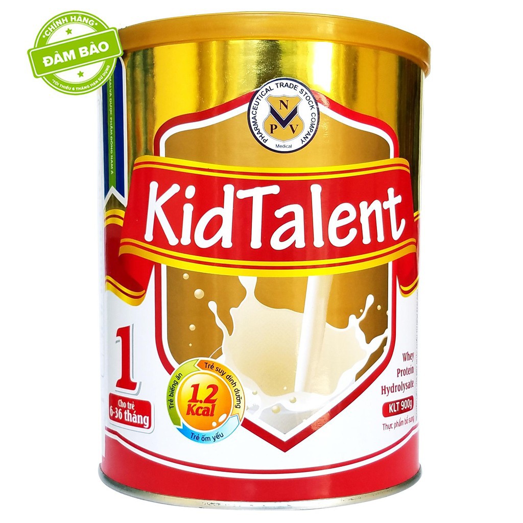 Combo 2 Lon Sữa KidTalent 1 900g Date mới