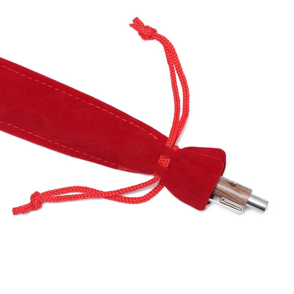 PISTA Bộ 5 Túi Đựng Bút Bằng Nhung Đơn Giản Tiện Dụng Giá Đỡ