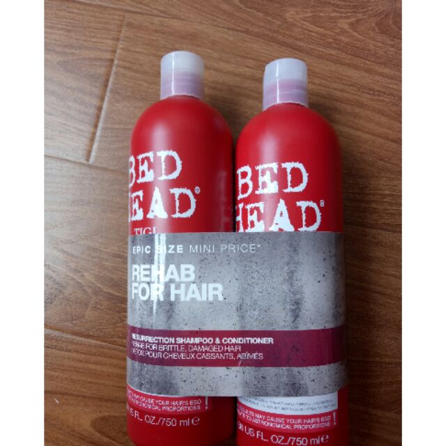 (Chai lẻ) Dầu gội xả TIGI Bed Head đỏ phục hồi tóc 750ml