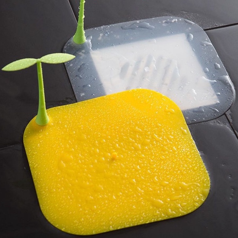 PVN32185 - Nắp Đậy Cống Thoát Nước Nhà Tắm Đa Năng Bằng Silicone Khử Mùi Chống Mùi Hình Mầm Cây - GIADUNGHANOI39