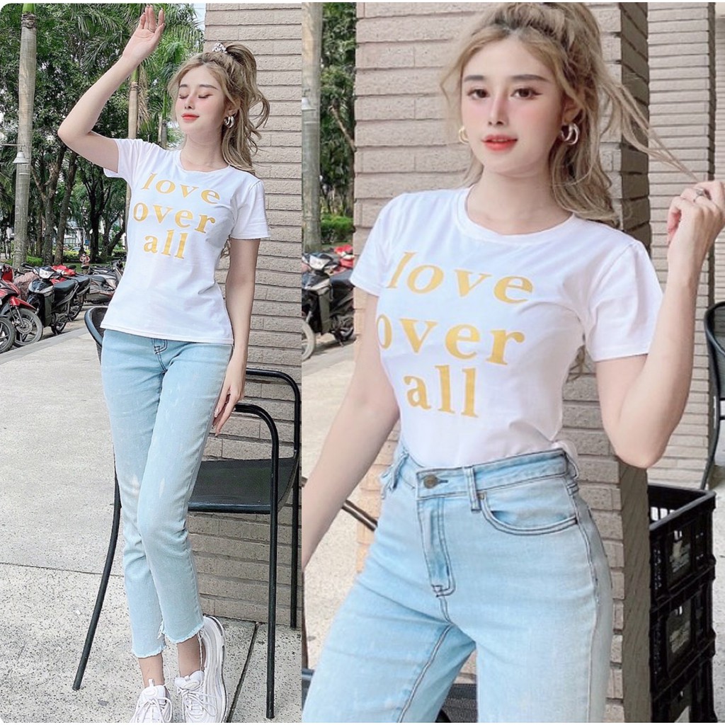 Áo thun nữ thun thái thêu dáng ôm | BigBuy360 - bigbuy360.vn