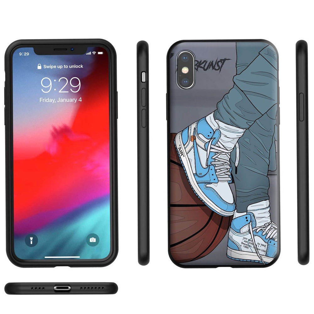 Silicone Ốp Điện Thoại Silicon tpu Mềm Có Giá Đỡ Giày sbja n1ke Cho huawei p smart s / y7a / y5p / y8p / y6p / y9 prime 2019