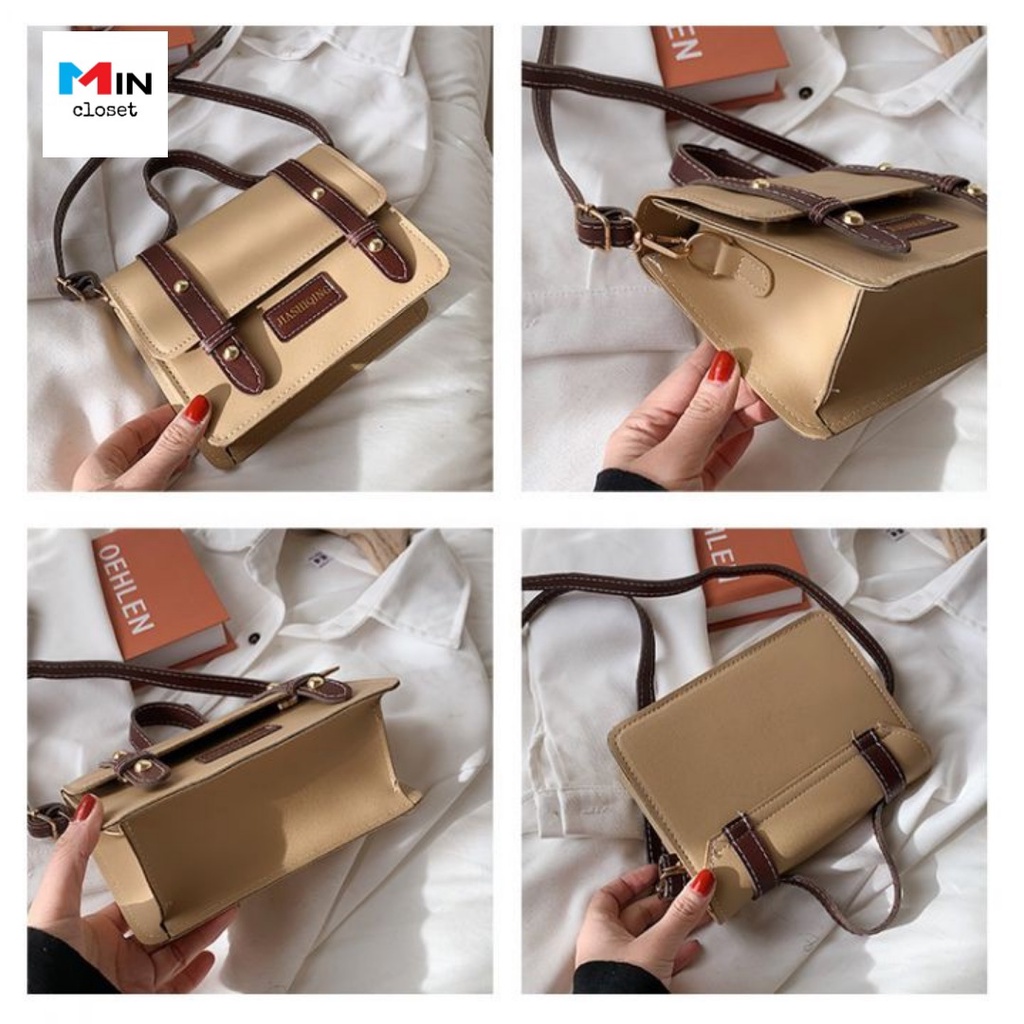 Túi xách nữ 💖 𝑭𝑹𝑬𝑬𝑺𝑯𝑰𝑷 💖 Túi đeo chéo mini phong cách Retro hàng Quảng Châu siêu hot T32
