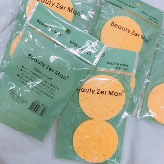 Bông rửa mặt bọt biển Beauty Zer Man