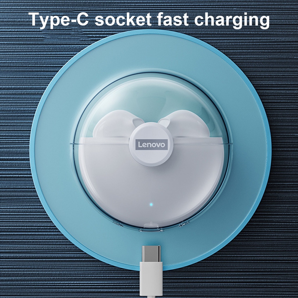 Tai nghe nhét tai không dây Lenovo Lp80 chống ồn 9d Tws kết nối Bluetooth 5.0 tích hợp micro cho Xiaomi