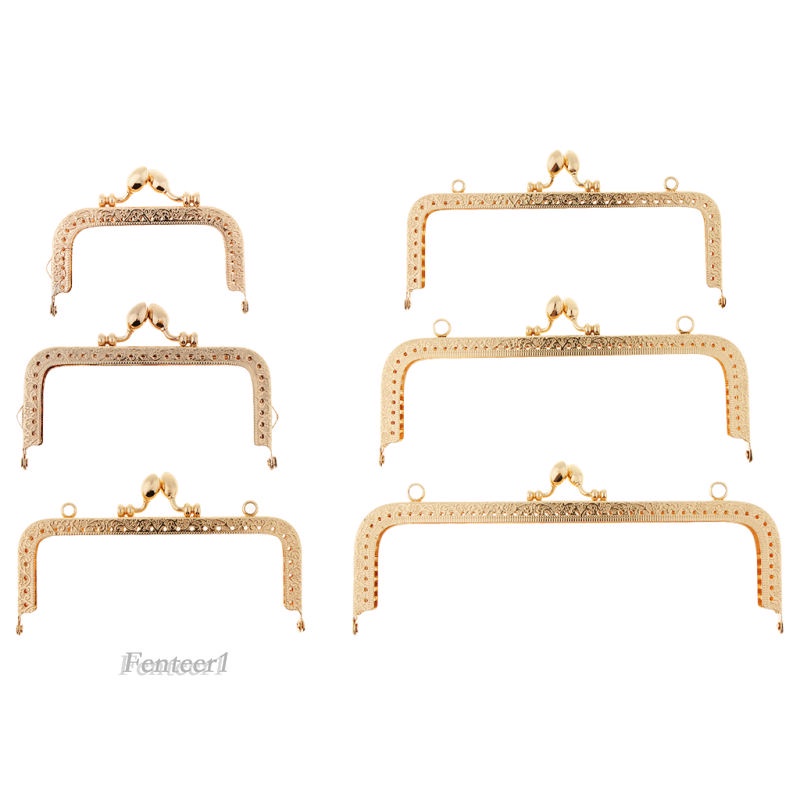 1 Khung Kẹp Kim Loại Hình Vuông 8.5cm Cho Túi Xách