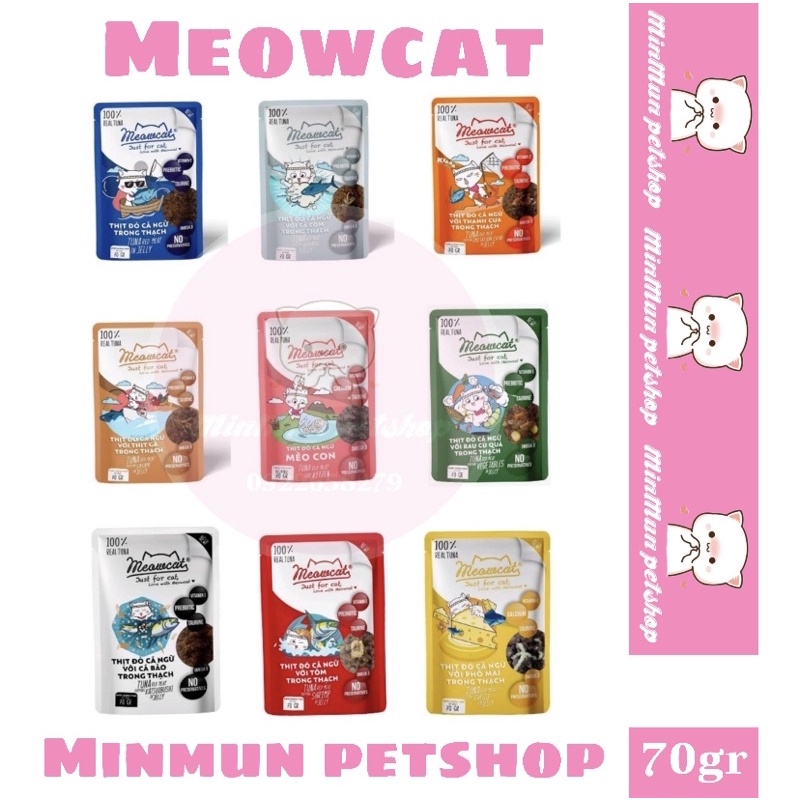 PATE MEOWCAT VỊ MỚI (6 vị) siêu thơm ngon cho mèo cưng