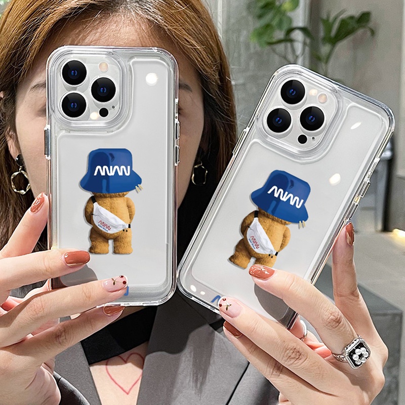 Ốp Điện Thoại DecoPhone Acrylic Họa Tiết Gấu Cho iphone 6s 7 8 plus x xs xr 11 12 13 14 15 max pro