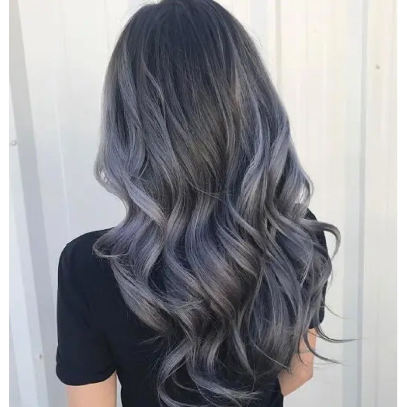 Thuốc nhuộm tóc màu than chì ánh xanh siêu hit hot (thuocnhuomtoc45kk)