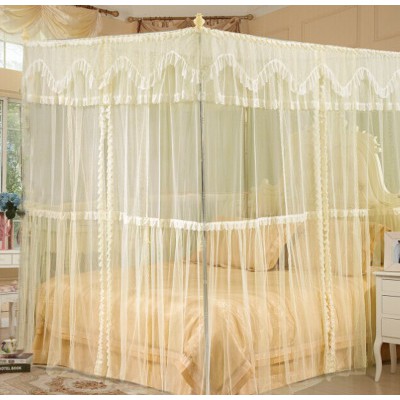 Màn (mùng) cưới cao cấp khung inox không khoan tường -chất vải tuyn ( kích thước 1.8*2m) chống muỗi  màn+khung
