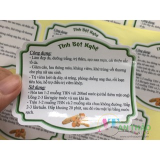Tem nhãn decal NHỰA kháng nước