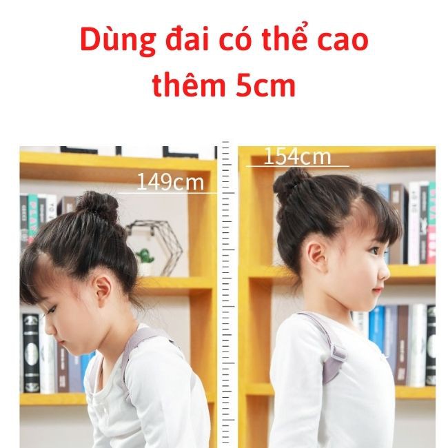 Đai Chống Gù Lưng Điện Tử Thông Minh Báo Rung Khi Ngồi Sai Tư Thế Dành Cho Người Lớn Và Trẻ Nhỏ