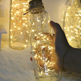 Chai Lọ Thủy Tinh Trang Trí Có Đèn Led Fairy Light Đom Đóm Decor Phòng Vintage Siêu Xinh và Chill MONORA