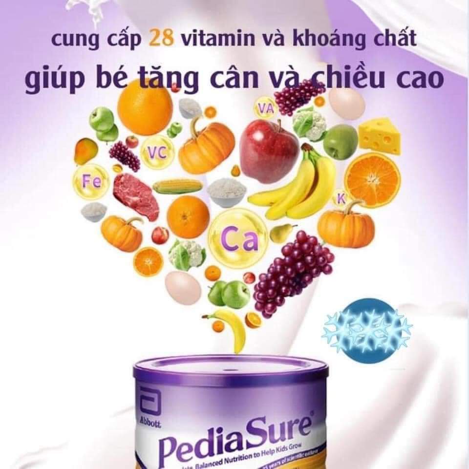 Sữa bột PediaSure Vanilla nội địa [MẪU MỚI] Úc 850g cho bé từ 1 đến 10 tuổi