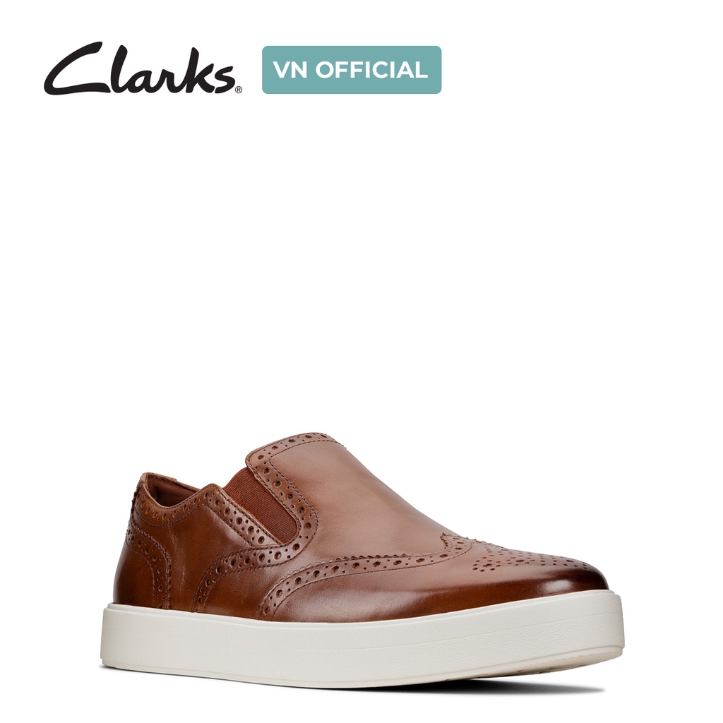 Giày sục nam CLARKS Helston Step màu da bò