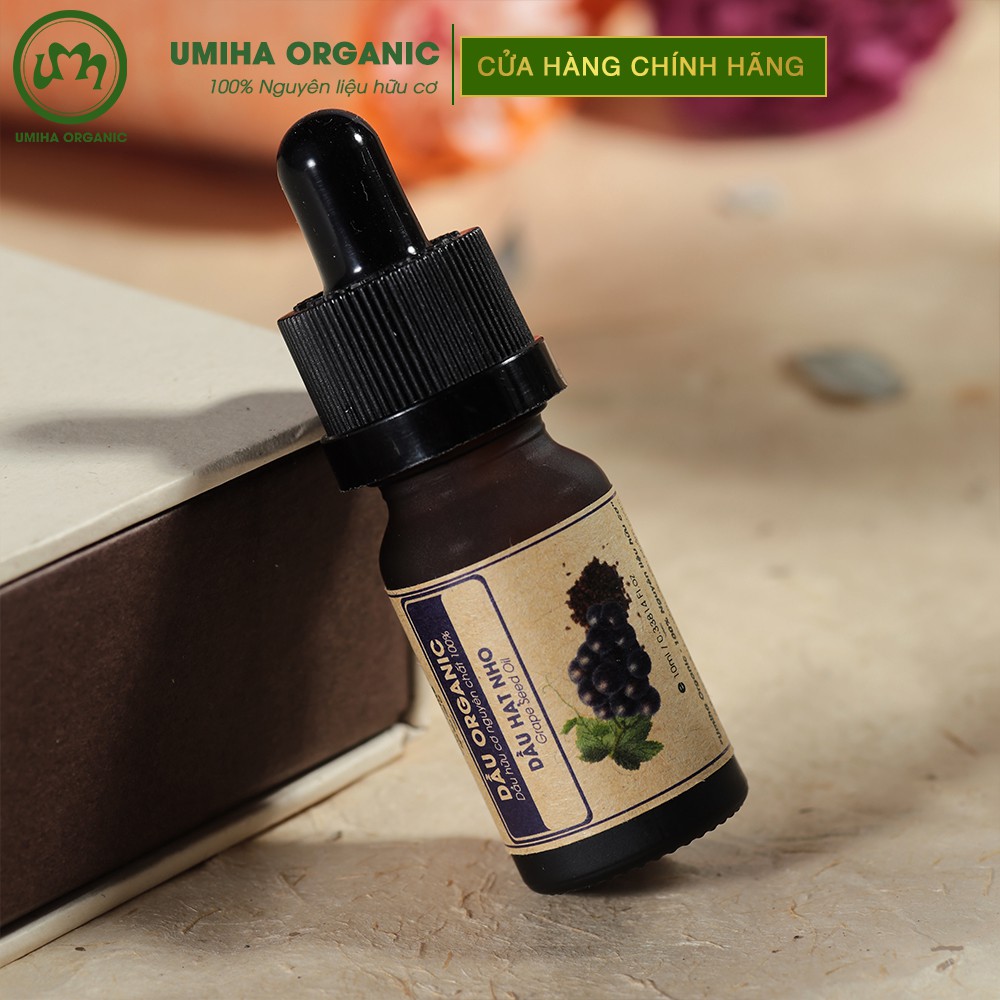 Dầu Hạt Nho hữu cơ UMIHA nguyên chất | Pure Grape Seed Oil 100% Organic 10ml