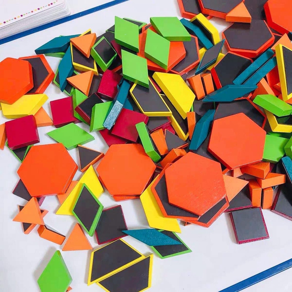 Đồ chơi Mideer bảng nam châm và thẻ nam châm đi kèm bộ ghép hình sáng tạo đồ chơi gỗ 250 chi tiết Mideer Pattern Blocks