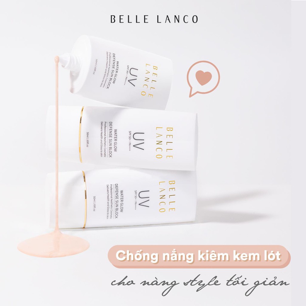 Kem chống nắng dưỡng trắng nâng tông Belle Lanco