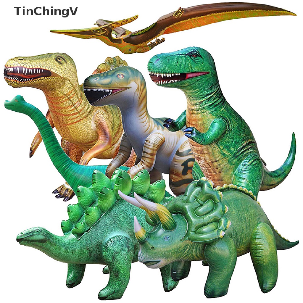 Bong Bóng PVC Bơm Hơi Hình Khủng Long Sống Động Trang Trí Tiệc Cho Bé