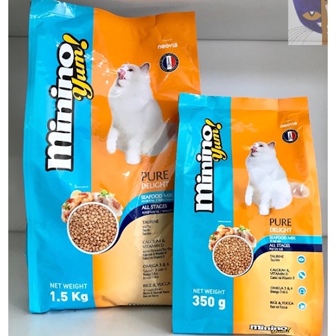 Thức ăn hạt khô MININO YUM 350g cho mèo NEW