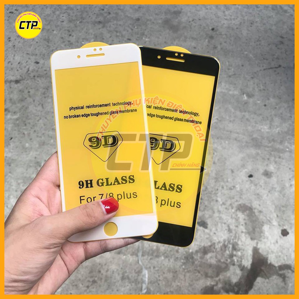 [FREESHIP]Kính Cường Lực Iphone, miếng dán màn hình 9D Full Màn,dành cho Cho Iphone6/6s/7/8 Plus/ X,Xs Max | BigBuy360 - bigbuy360.vn