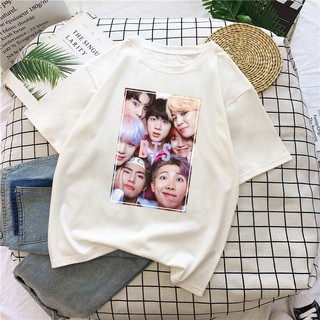 Áo thun BTS form rộng dễ thương cho Army phong cách unisex