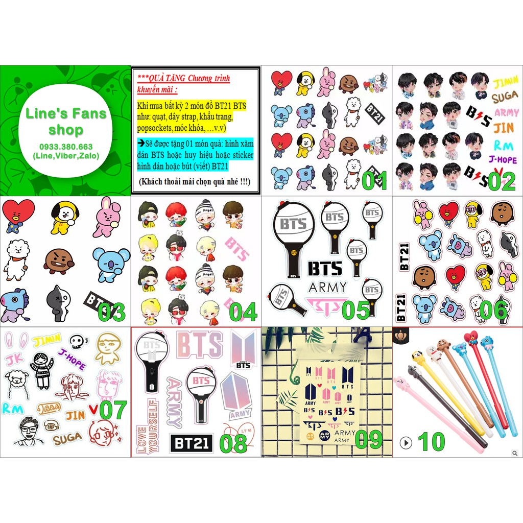 [MUA 2 TẶNG 1] Dây Lanyard BT21 BTS