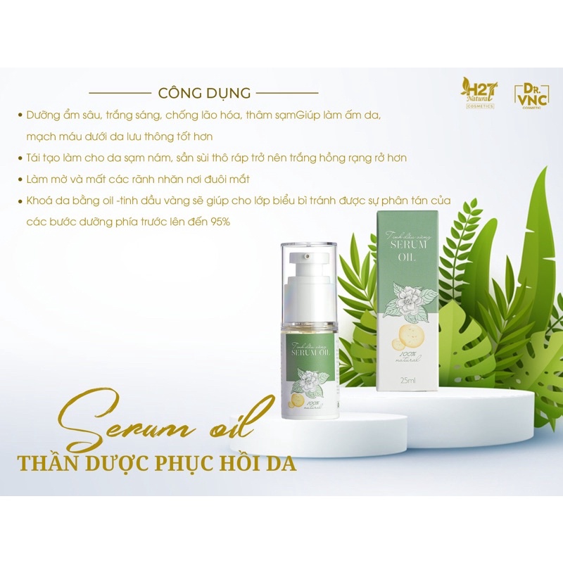 Tinh dầu dưỡng cấp ẩm cho da mặt Serum Oil ❤️ dưỡng trắng da,chống thâm sạm,chống lão hoá,làm mờ cách rãnh nhăn đuôi mắt