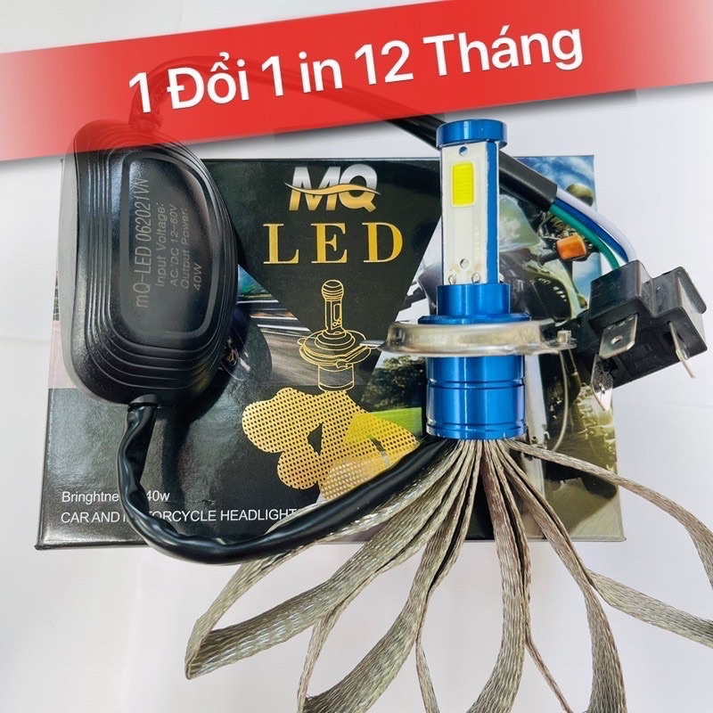 🔥ĐÈN PHA LED CYT 2 TIM LED H4🔥ĐUÔI CÔNG TẢN NHIỆT