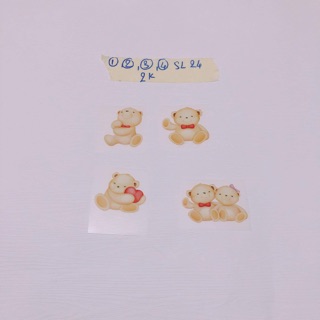 Sticker ủi, hình ủi, patch ủi hình gấu